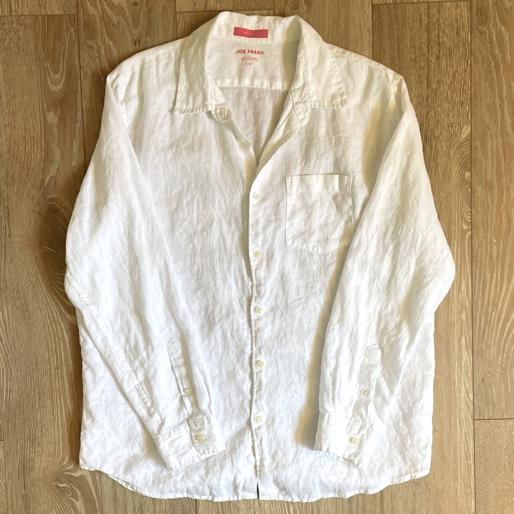 Excellent condition white linen shirt
